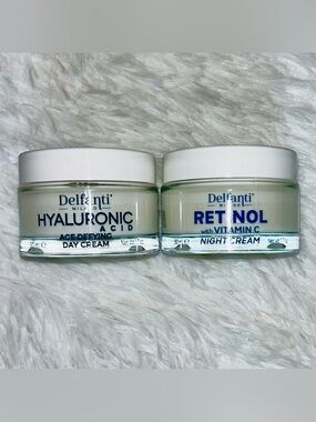 New Delfanti Hyaluronic Day Cream & Retinol Night Cream Set